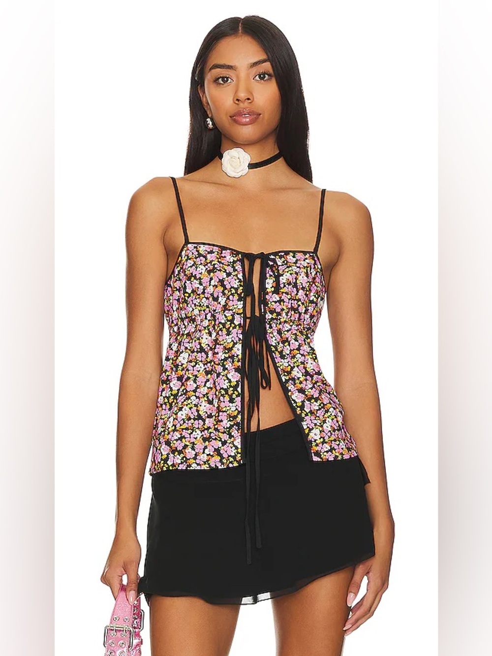 LPA Fiorella Top in Pink, size large summer tops